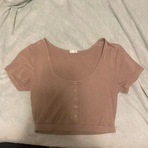 Tan crop top